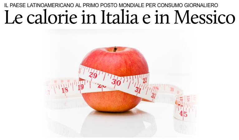 Le calorie in Italia e in Messico