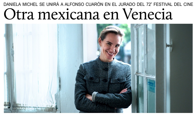 Otra mexicana en el jurado del Festival de Cine de Venecia.
