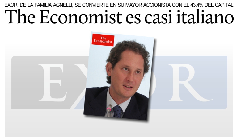 The Economist: Exor de la familia Agnelli ser el principal accionista.