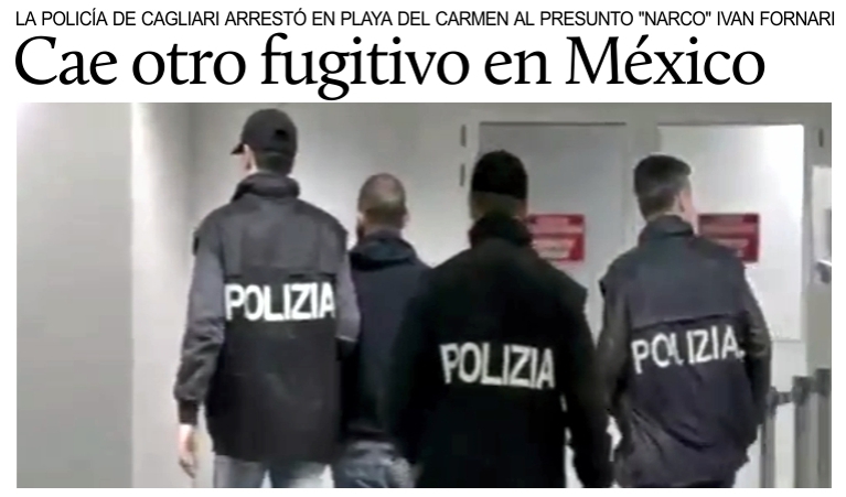 Capturan en Mxico a otro presunto narcotraficante buscado por la Polica italiana.
