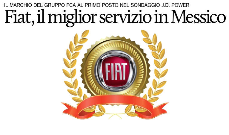 Fiat Messico n1 nel sondaggio Customer Service Index 2017.