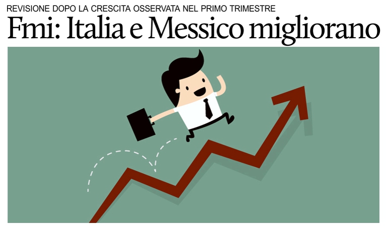 Il Fmi alza le stime del PIL per Italia e Messico.