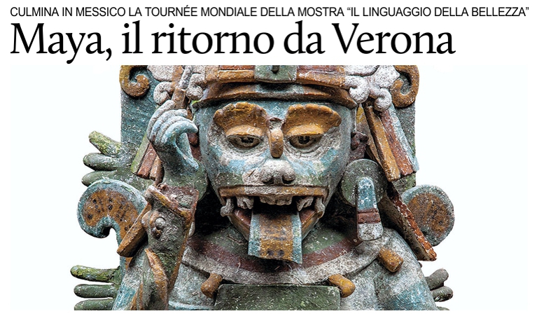 La bellezza maya torna dall'Italia al Museo di Antropologia.