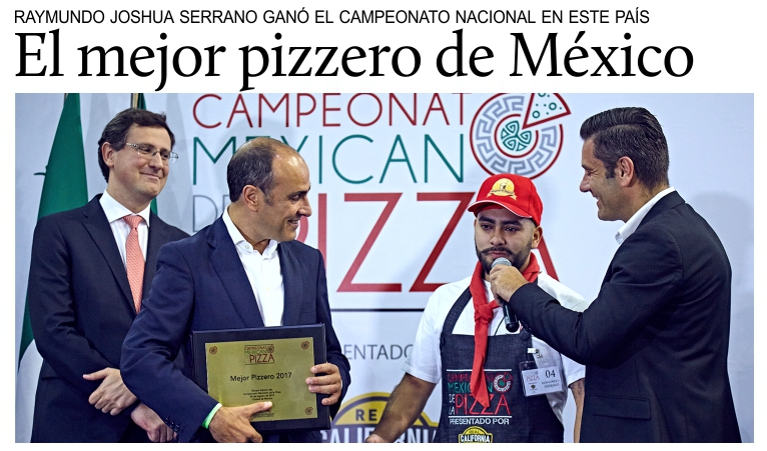 Raymundo Joshua Serrano es el mejor pizzero de Mxico 2017.