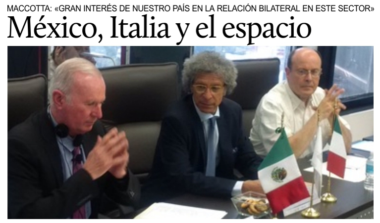 Mxico-Italia: reunin de representantes del sector aeroespacial.