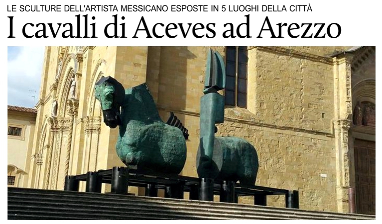 I cavalli di Aceves ad Arezzo.