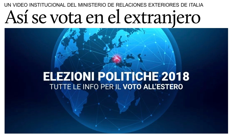 Elecciones 2018: Cmo se vota en el extranjero? (video subtitulado en espaol).