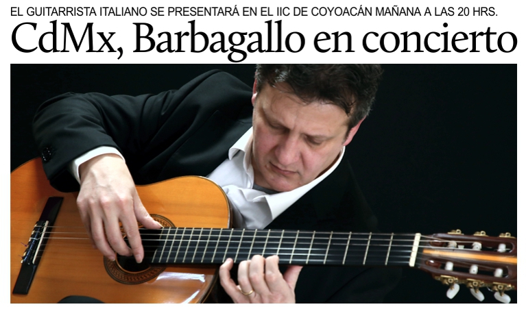 Concierto de Fabio Barbagallo en la Ciudad de Mxico.