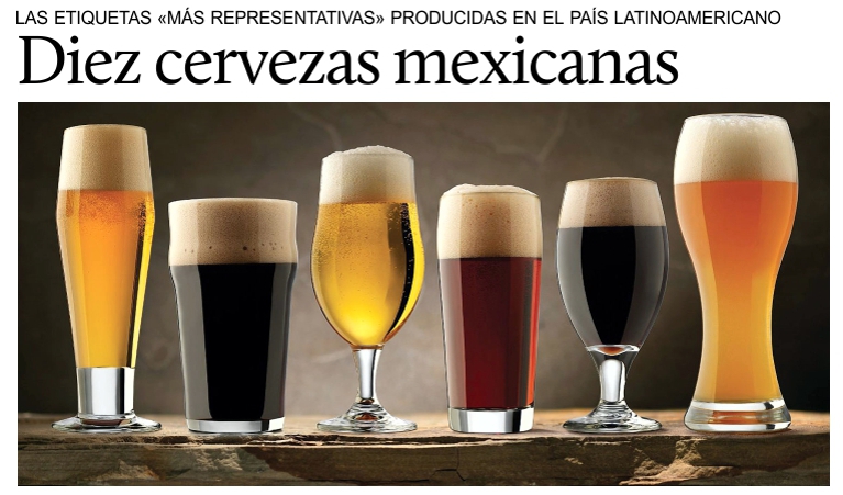 La Cmara de la cerveza mexicana presenta las etiquetas ms representativas.