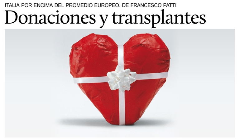 En Italia ms donaciones y ms transplantes.