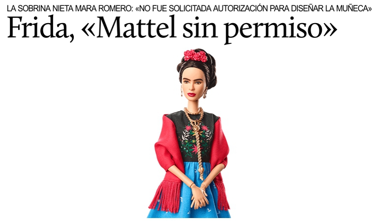 Nueva Barbie, la familia Kahlo: Mattel no tiene autorizacin.