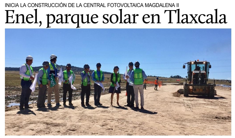 Enel, parque solar en el Estado de Tlaxcala.