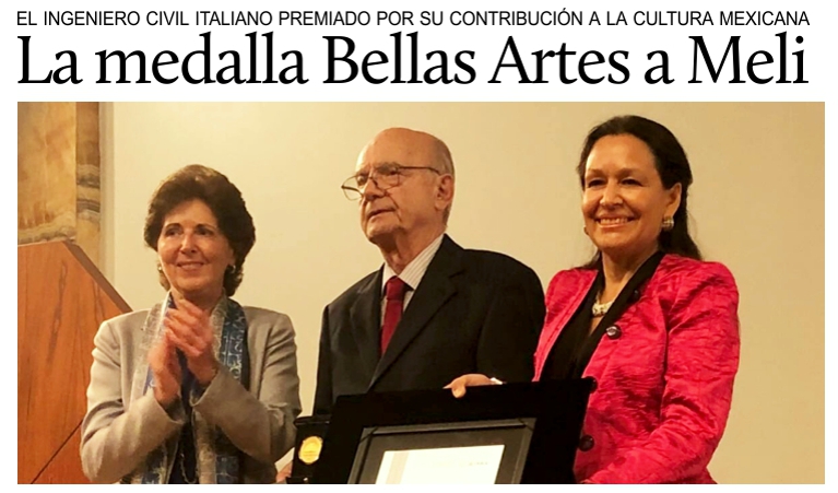 El ingeniero italiano Roberto Meli premiado por el INBA.