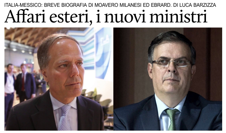Italia-Messico: biografia dei nuovi ministri degli esteri.