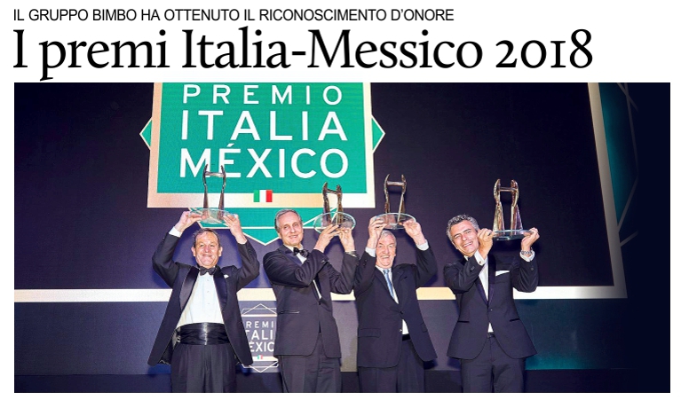 I premi Italia-Messico 2018.