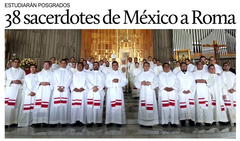 38 sacerdotes mexicanos estudiarn en Italia.