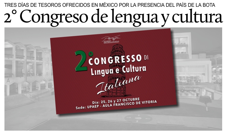 2 Congreso de lengua y cultura italiana en Puebla.