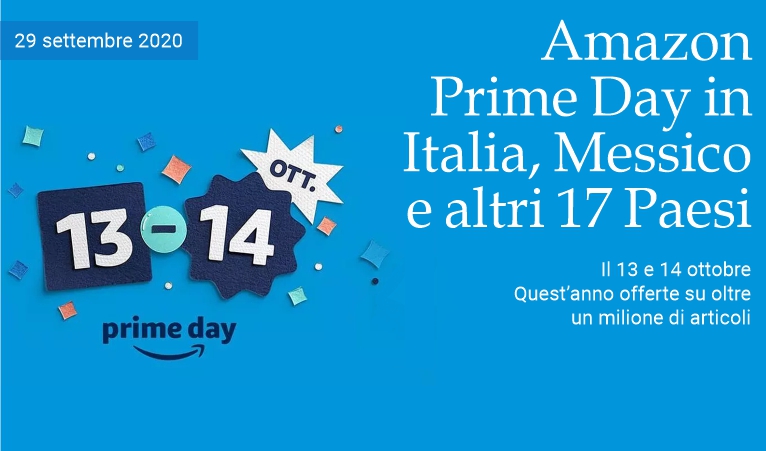 Amazon Prime Day in Italia, Messico e altri Paesi