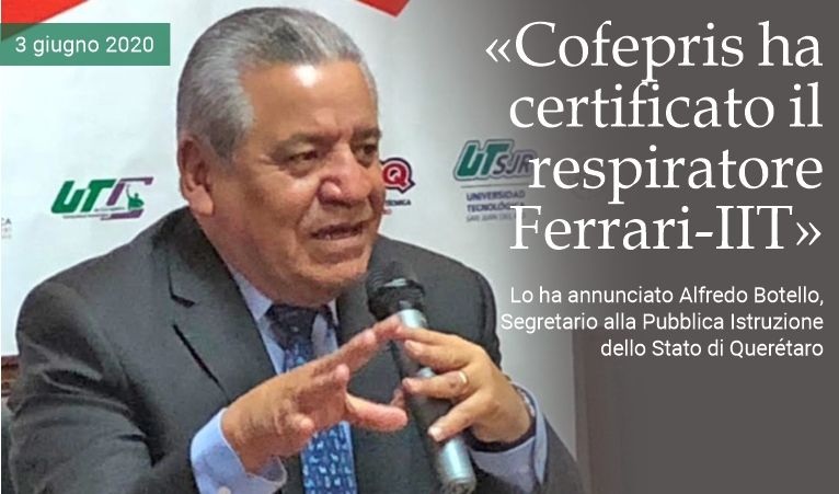 Cofepris ha certificato il respiratore FI5