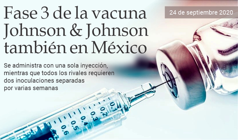 Covid, fase 3 de la vacuna J&J tambin en Mxico