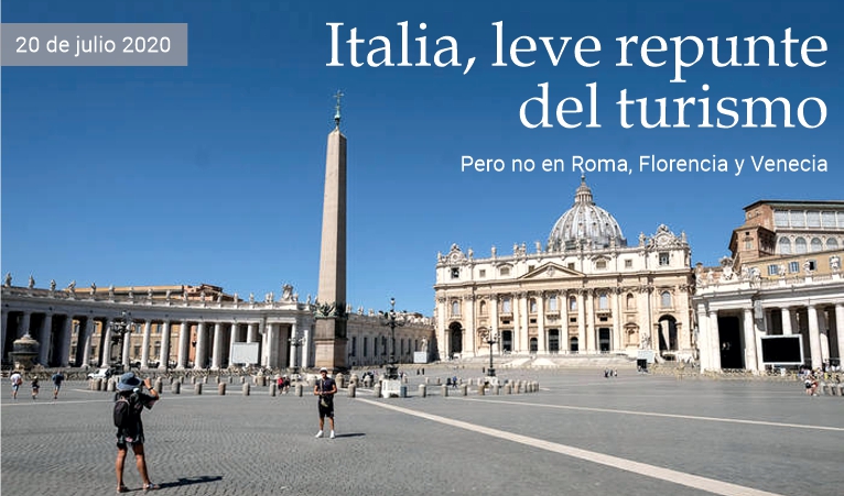 Italia, leve recuperacin del turismo en julio