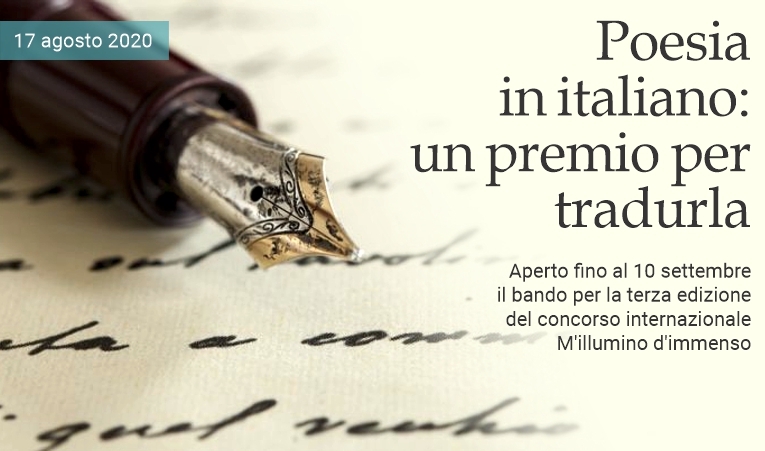 Poesia in italiano, un premio per tradurla