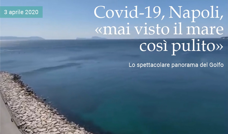 Covid-19 Napoli, mai visto il mare cos pulito