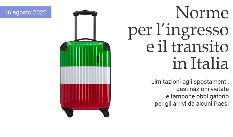 Norme per l'ingresso e il transito in Italia