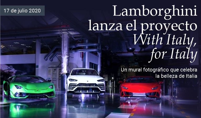 Lamborghini lanza With Italy, for Italy
