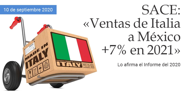 SACE: Ventas de Italia a Mxico +7% en 2021