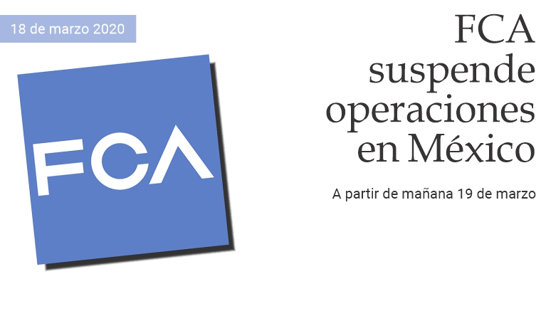 FCA suspende operaciones en Mxico