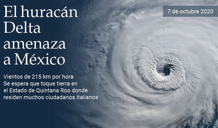 El huracn Delta amenaza a Mxico