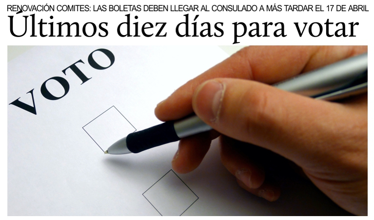 Renovacin del Comites en Mxico: ltimos 10 das para votar.