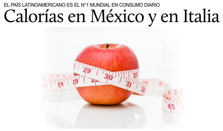 Caloras en Mxico y en Italia