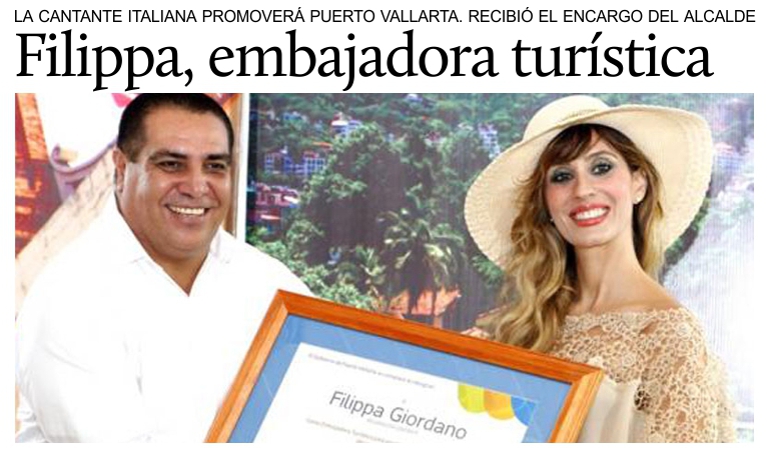 Filippa Giordano, embajadora tur�stica de Puerto Vallarta.