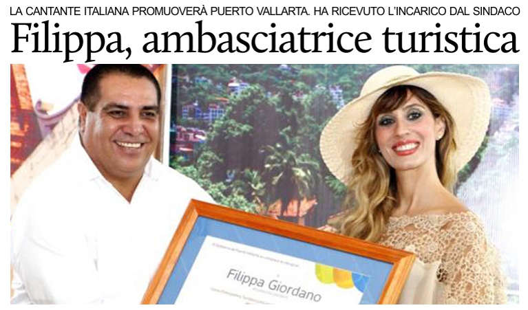 Filippa Giordano, ambasciatrice turistica di Puerto Vallarta.