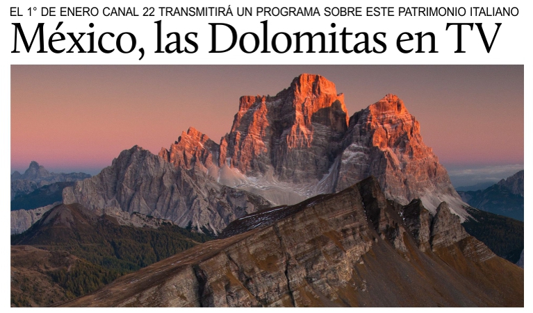 M�xico, las Dolomitas en TV.