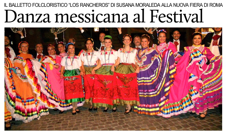 Il balletto folcloristico �Los Rancheros� di Susana Moraleda alla Nuova Fiera di Roma.