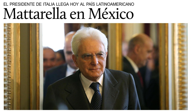 Visita oficial en Mxico del presidente de Italia Sergio Mattarella.