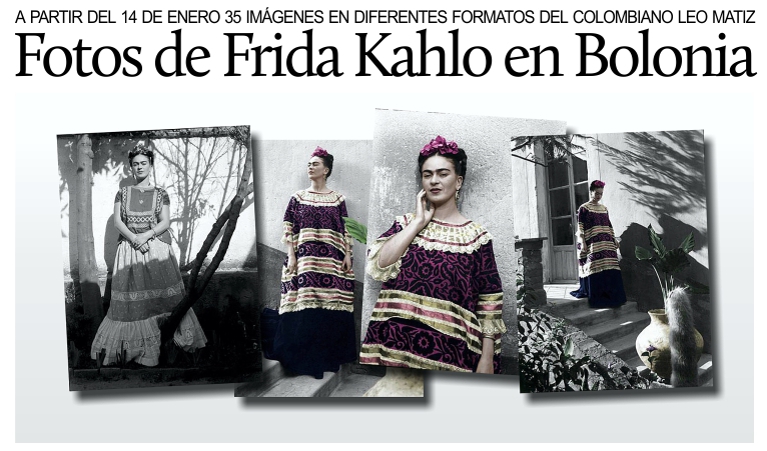 Frida Kahlo frente a la lente del fotgrafo colombiano Leo Matiz, en Italia.
