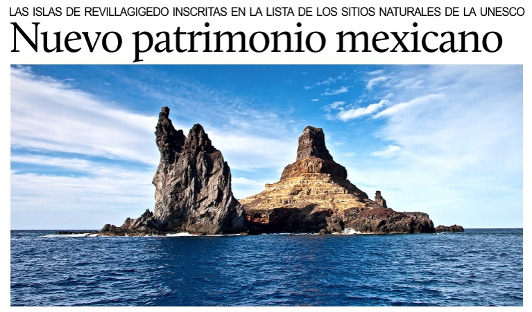 El archipi�lago mexicano de Revillagigedo inscrito en el Patrimonio Natural de la UNESCO.