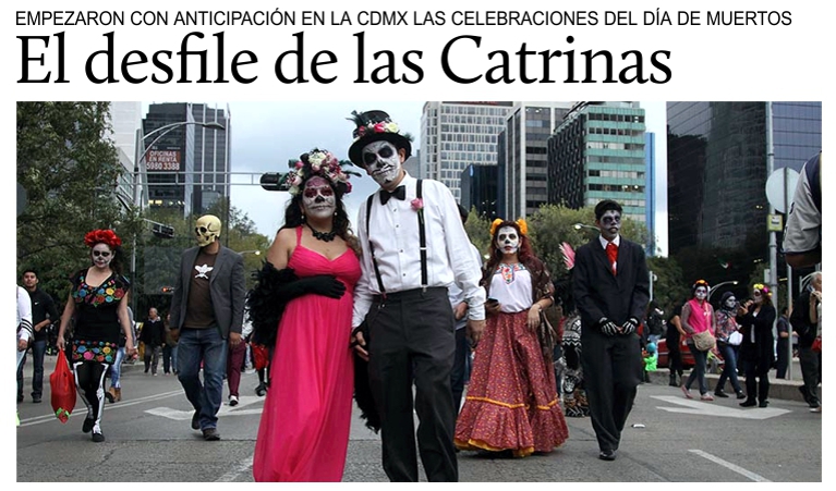 CdMx, el desfile de las Catrinas abre las celebraciones del D�a de Muertos.