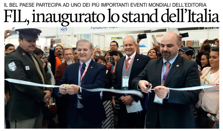Inaugurato lo stand dell'Italia alla Fiera Internazionale del Libro di Guadalajara.