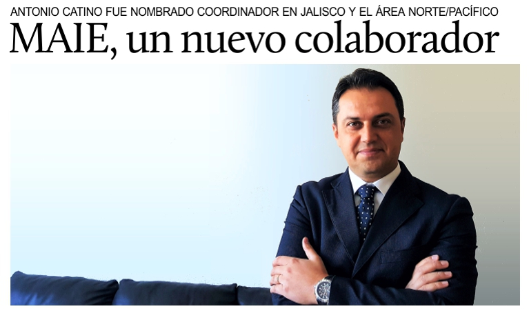 Antonio Catino nuevo coordinador del MAIE en el Estado de Jalisco y en la zona Norte/Pac�fico de M�xico.