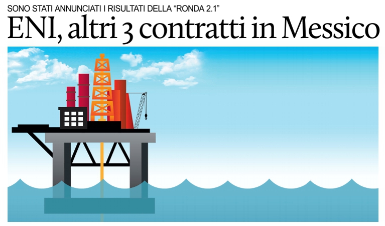 ENI si aggiudica tre blocchi in Messico.