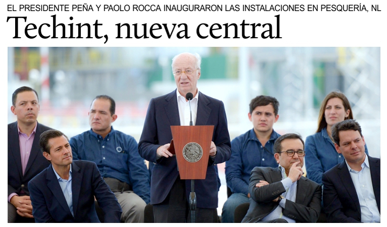 Inauguran la central el�ctrica Pesquer�a del Grupo Techint.