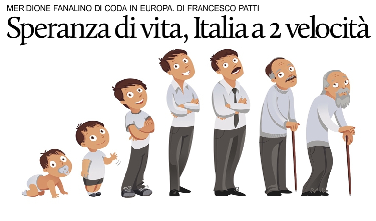 Aspettativa di vita: Italia meridionale fanalino di coda dell'Ue.