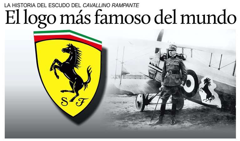 La historia del escudo del �cavallino rampante�.