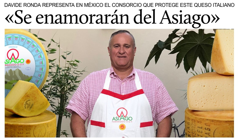 Davide Ronda: En Mxico se enamorarn del Asiago.