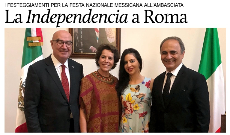 Roma, feste nazionali all'Ambasciata del Messico.